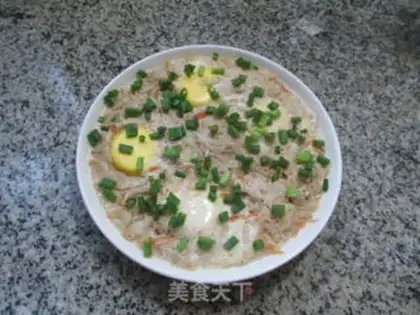 Make Shrimp-skin carrot steamed eggs step 11