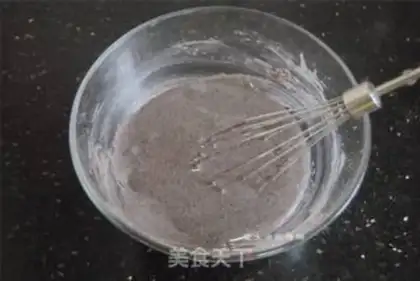 Make Black rice with tea mousse cake step 3