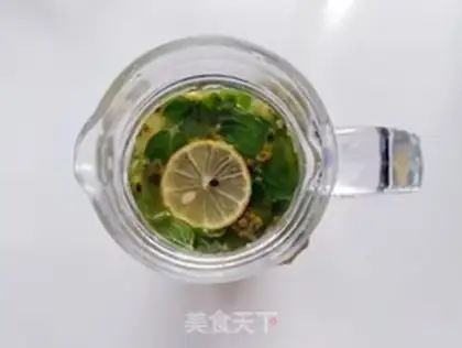 Make Bronco-mint lemon tea step 4