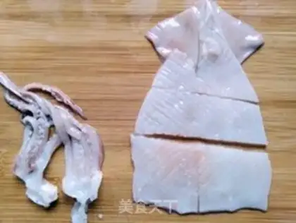 Make The white squid step 2