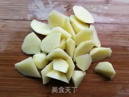Make Potato bean horns step 1