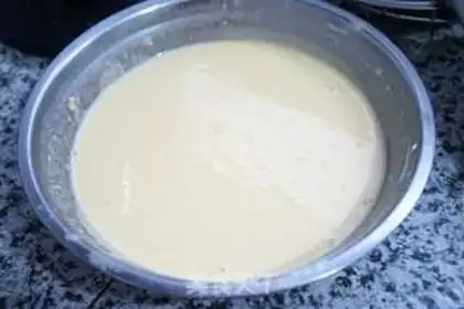 Make A groceries breakfast cake step 1
