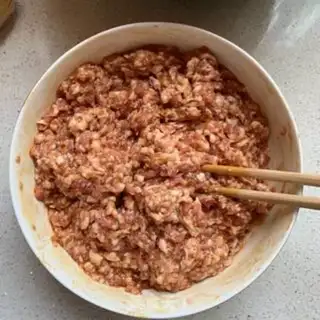 Make Noodles and meat step 1