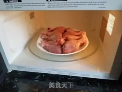Make Microwave salt chicken leg step 3
