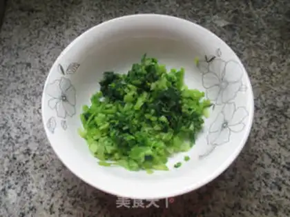 Make Shrimp fragrance, celery bouquets step 6