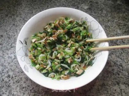 Make Shrimp fragrance, celery bouquets step 10