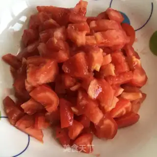 Make Tomato egg fried cake step 1