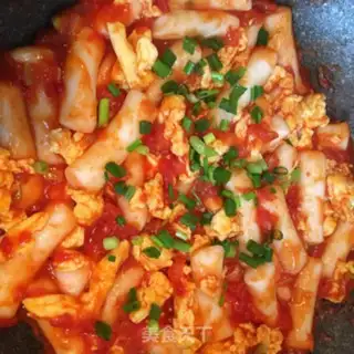 Make Tomato egg fried cake step 9