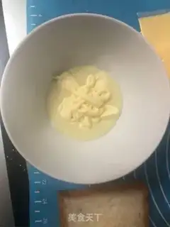 Make Cream cheese toast step 1