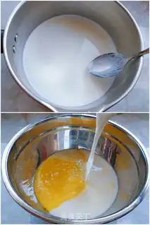 Make Egg cream pudding step 2