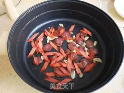 Make Weed sausages, duck eggs step 7