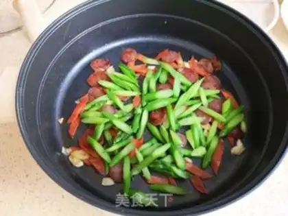 Make Weed sausages, duck eggs step 8