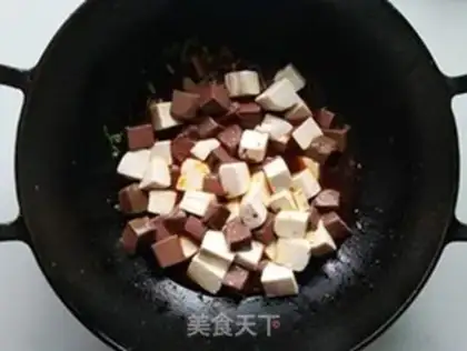 Make Duck blood tofu step 3