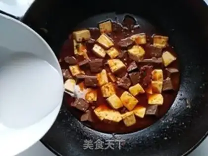 Make Duck blood tofu step 5