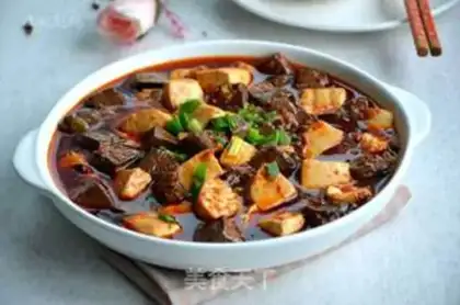 Make Duck blood tofu step 6