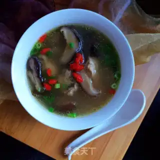 Make Fresh chicken soup of mushrooms step 9