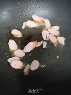 Make Sausage fried at night step 1