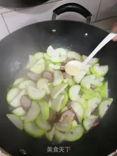 Make Sausage fried at night step 4