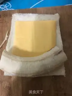 Make Banana cheese toast step 3