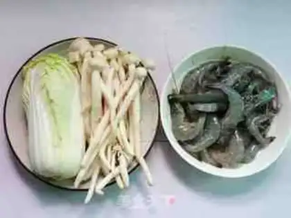 Make Shrimp and sea mushrooms for doll food step 0