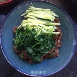 Make Spinach cucumber with vinegar step 3
