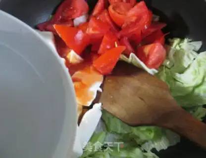 Make Tomato, cabbage, tofu step 4