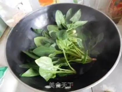 Make Spinach eggs step 2