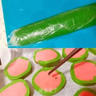Make Watermelon cookies step 6