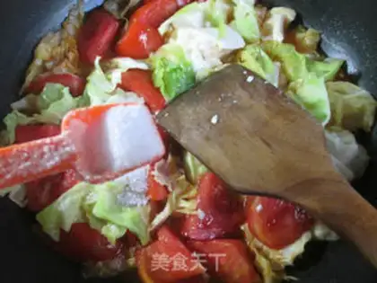Make Tomato, cabbage, tofu step 7