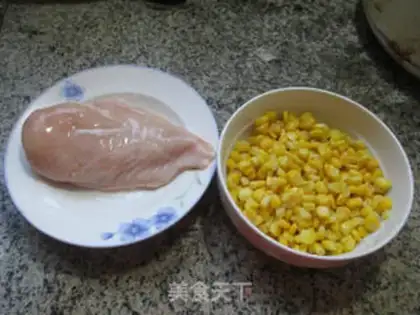 Make Chicken chest fried corn step 0