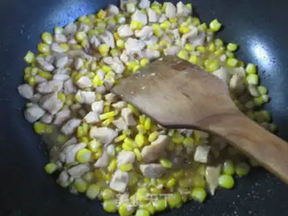 Make Chicken chest fried corn step 11