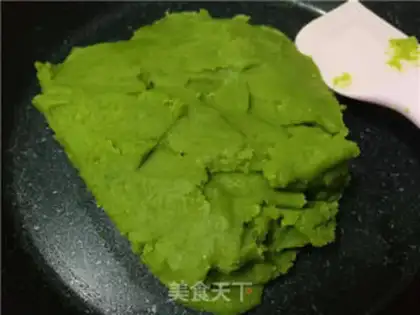 Make Vegetable green bean cake step 12