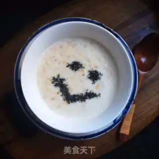 Make Black sesame milk oatmeal step 6