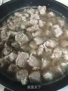 Make Beef with tofu step 1
