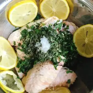 Make The mint lemon wing step 4