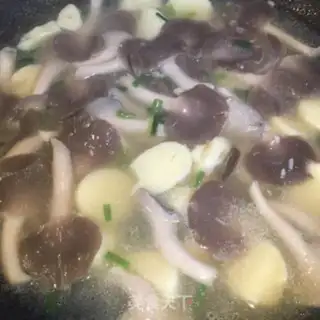 Make Jelly tofu mushroom soup step 7