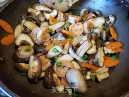 Make Shrimp fried mushrooms step 12