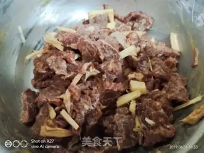 Make Beef with beans step 1