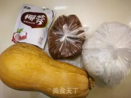 Make Coconut pumpkin rice step 0
