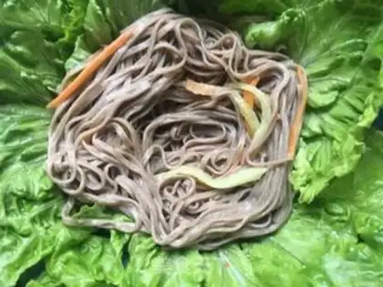 Make Peanut butter with wheat noodles step 14