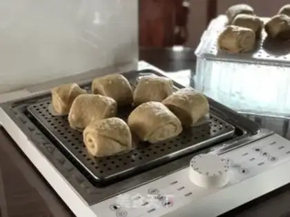 Make Milky red sugar buns step 11