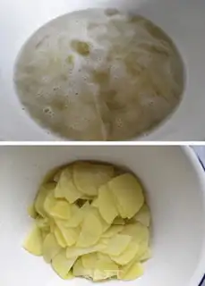 Make Sausage potato eggcake step 1