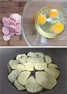Make Sausage potato eggcake step 2