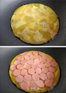 Make Sausage potato eggcake step 3