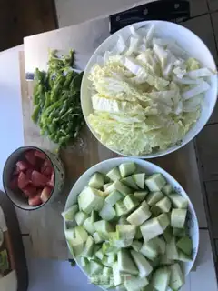 Make Noodle for eggplant step 1