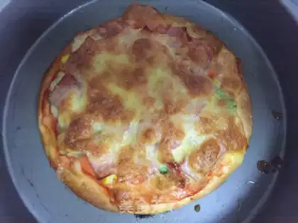Make Simple little pizza step 6