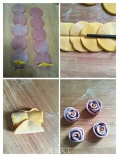 Make Colorful roses step 4
