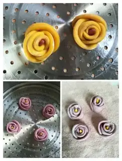 Make Colorful roses step 6