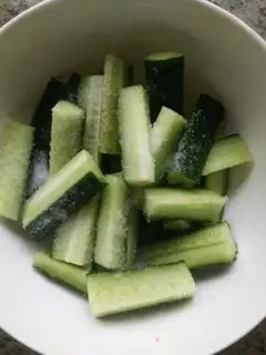 Make Cold cucumber step 1
