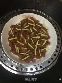 Make White mushroom steam beef step 6